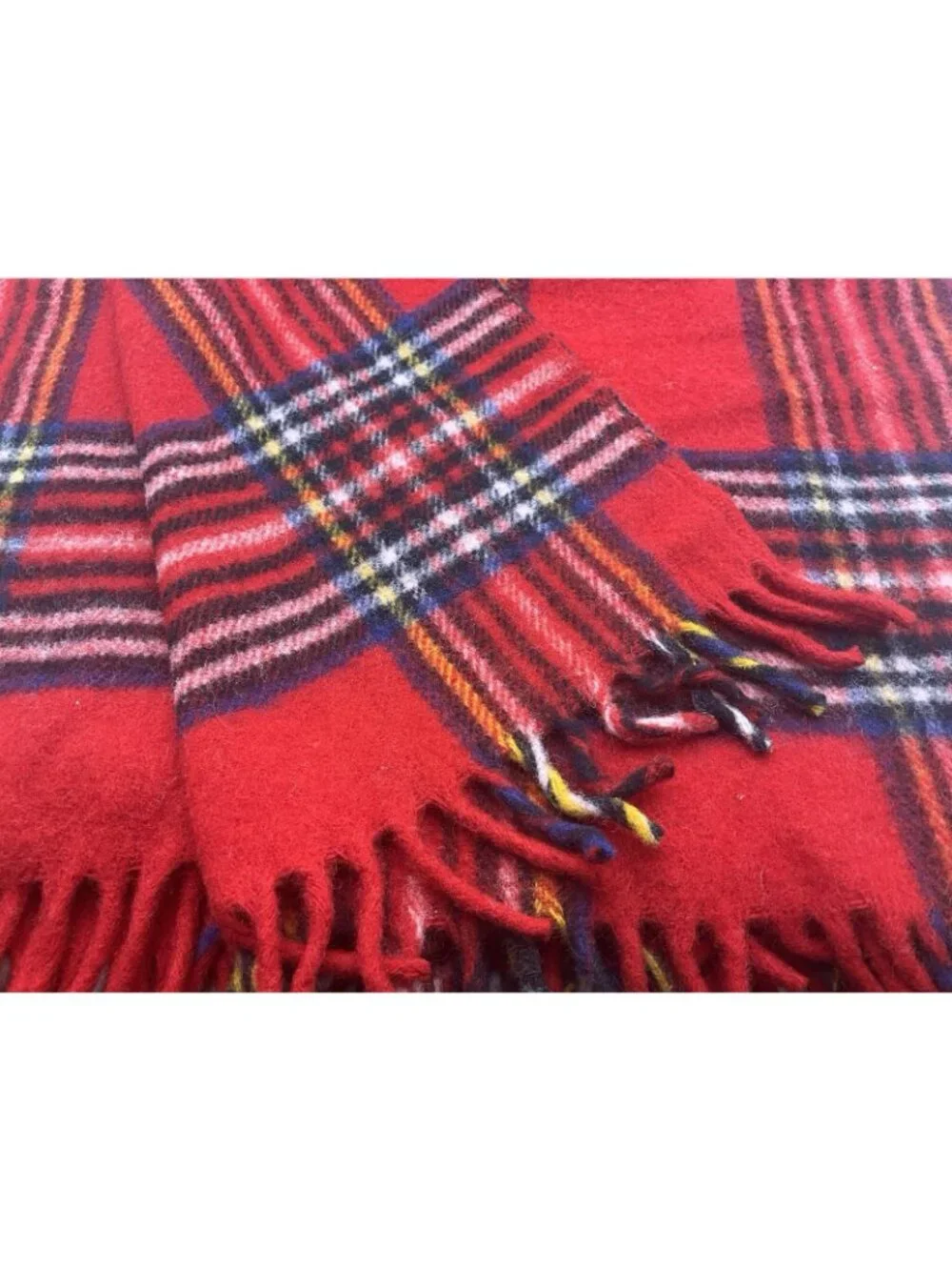 Faribo red plaid